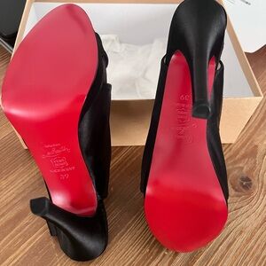 Christian Louboutin Black and Red Classic Heels